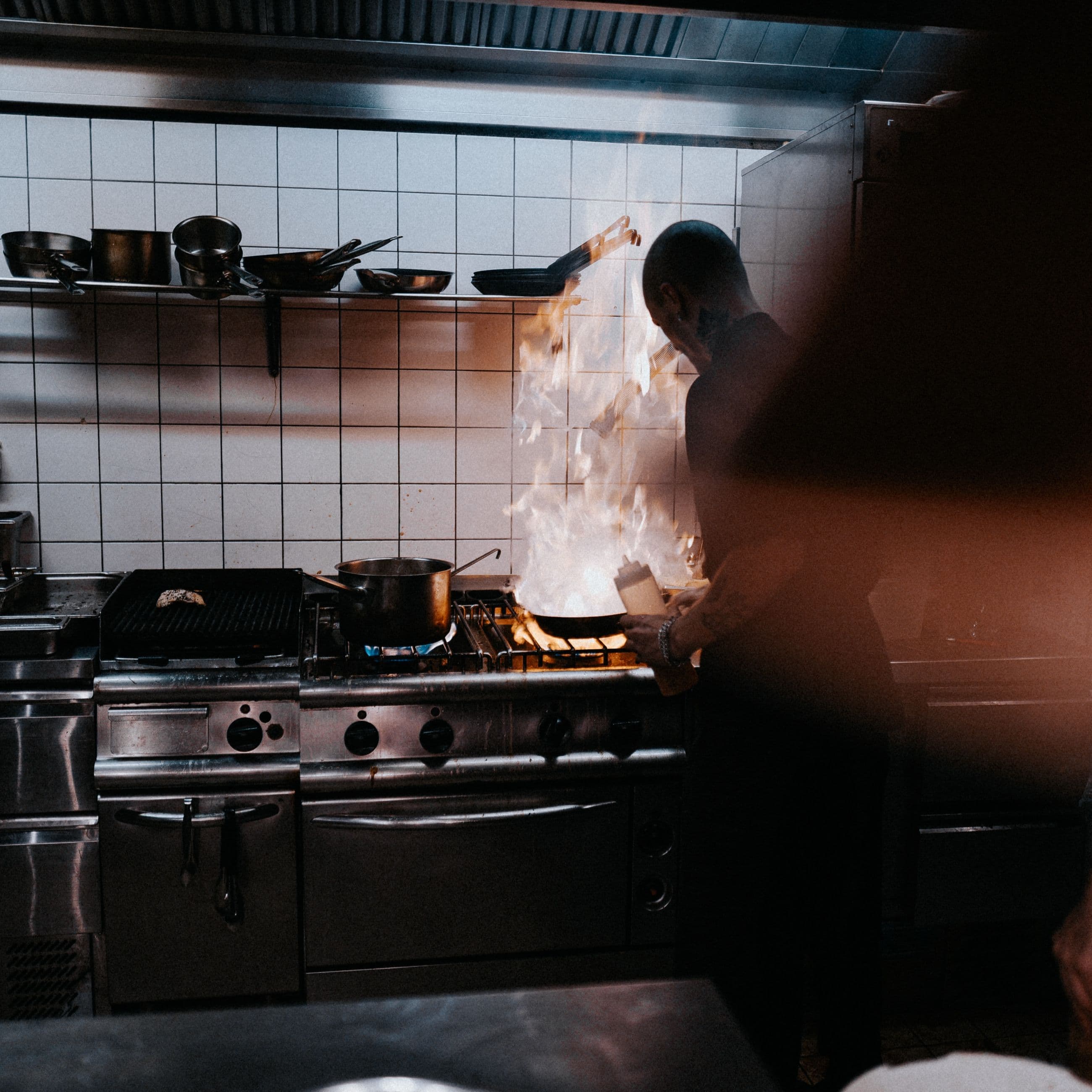 Chef cooking in the kitchen